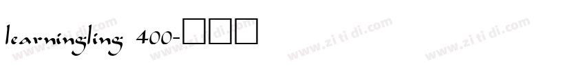 learningling 400字体转换